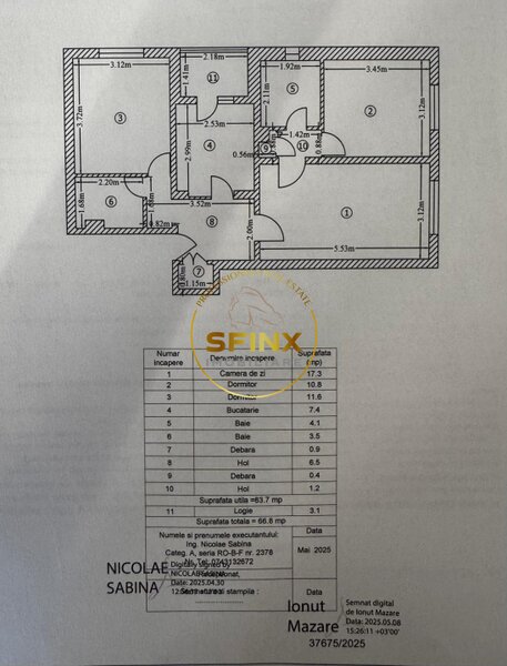 Apartament 3 camere de vanzare Colentina 67 mp